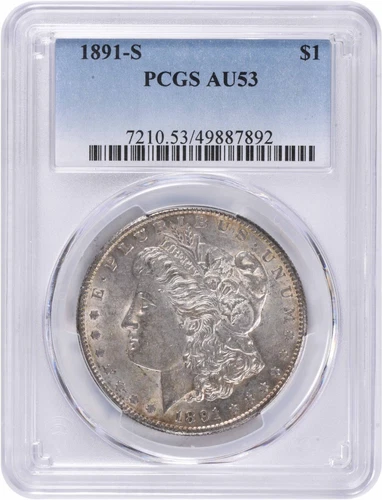 1891-S Morgan Silver Dollar AU53 PCGS