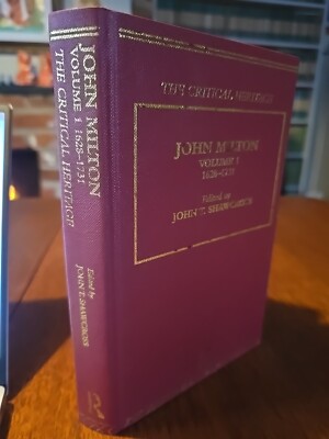 Routledge Thoemmes Press. John Milton Vol 1 1628-1731 The critical heritage 2003