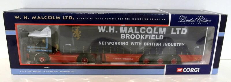 Corgi 1/50 Scale diecast 75806 MAN Curtainside W.H Malcolm Ltd - Image 3 of 3