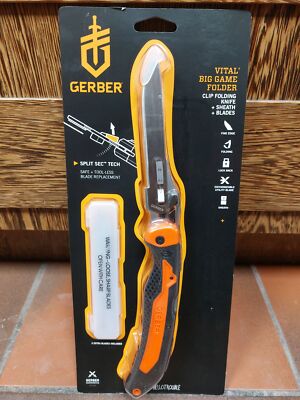 Gerber Vital Big Game Folder mit Etui und Wechselklingen für Jagd oder Angeln so