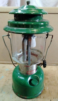 Vintage Coleman 220K lantern 4-83 April 1983 works great runs USA double mantle