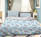 3D Rainbow Clouds Star Color Pattern Quilt Cover Set Bedding Sets Pillowcases 64