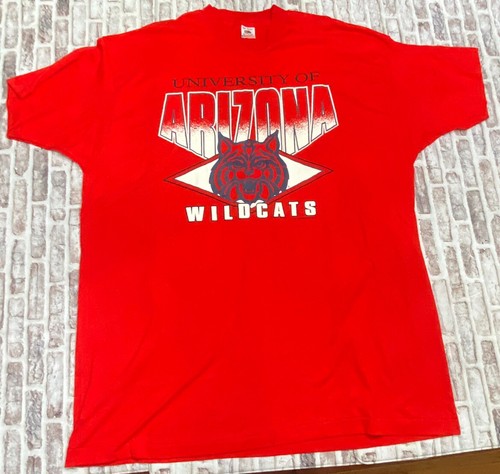 University Of Arizona Wildcats Single Stitch T Shirt 3XL XXXL VTG 90’s Red - Picture 2 of 7