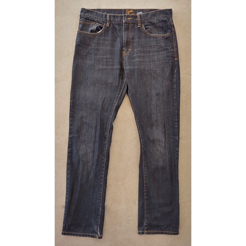 Womens Dark Blue Straight Leg, High Waist Denim Jeans by Stray, size 14, L - Picture 6 of 9