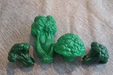 Vtg Pretend Play Food Broccoli 4 Pieces