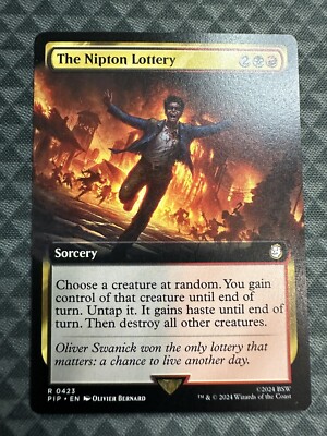 MTG The Nipton Lottery #0423 Extended Art Rare Universes Beyond: Fallout  (PIP) | eBay