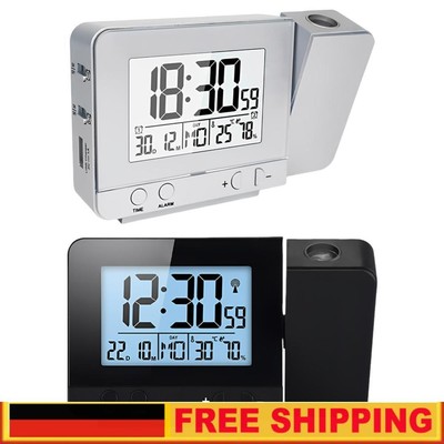 Temperature Humidity Monitor USB Charger 4-Level Brightness Dimmer for Bedroom D