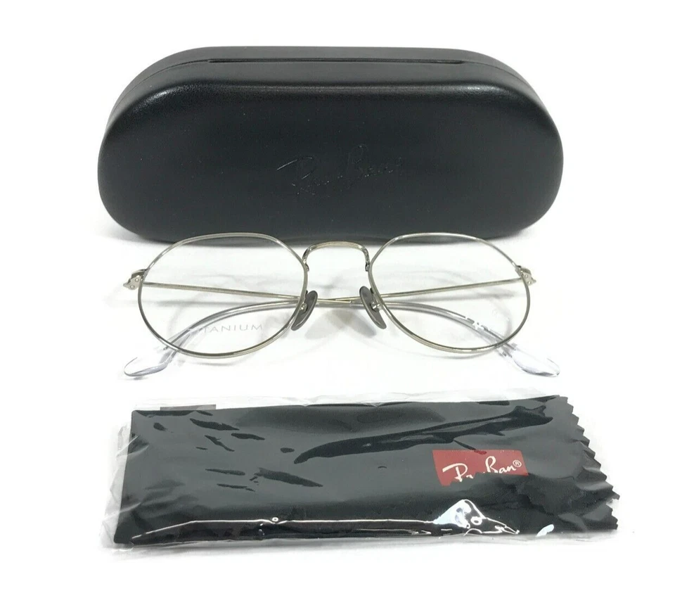 Monturas para gafas Ray-Ban RB8165V JACK 1224 titanio plata borde completo 51-20-145 Foto 2 de 4