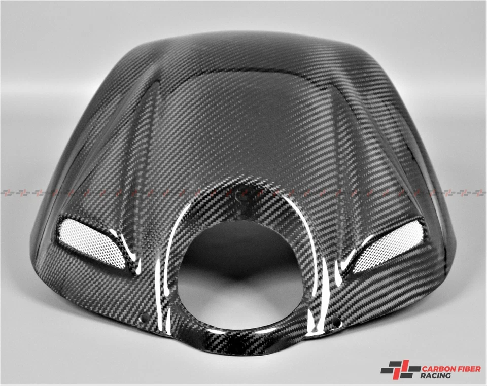 Cubierta de caja de aire Buell XB9, XB12, S, R, SS, Scg, SX, X 2003-2010 - 100 % fibra de carbono Foto 2 de 4