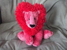 11" Hallmark vintage Valentines red plush lion sound and motion
