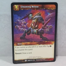 World Of Warcraft Crown Of The Heavens 195/198 Cleaning House TCG Card