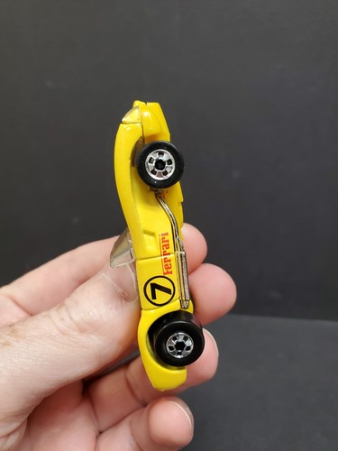 Mattel Hot Wheels 1990 Yellow Ferrari # 7 Made In Malaysia Very Nice Condition - Picture 2 of 10
