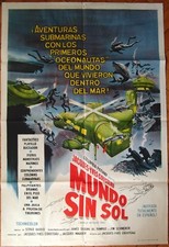 1964 WORLD WITHOUT SUN Jacques-Yves Cousteau Oceanauts 1SH MOVIE POSTER Rare ED.