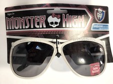 2012 Mattel Monster High Girls White Sparkle Sunglasses NWT Kids Fashion Glam