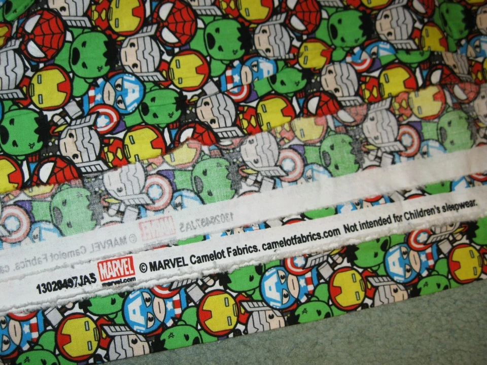 Camelot MARVEL Kawaii AVENGERS ASSEMBLE Superheros COTTON FABRIC 5+ Yards ALL - Image 3 of 3