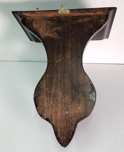 Großes antikes/vintage geschnitztes Holz Wandregal, Wandleuchte, Mahagoni, 17 Zoll - Bild 11 von 11
