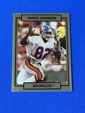 1990 Action Packed Vance Johnson #66 Denver Broncos (Q)