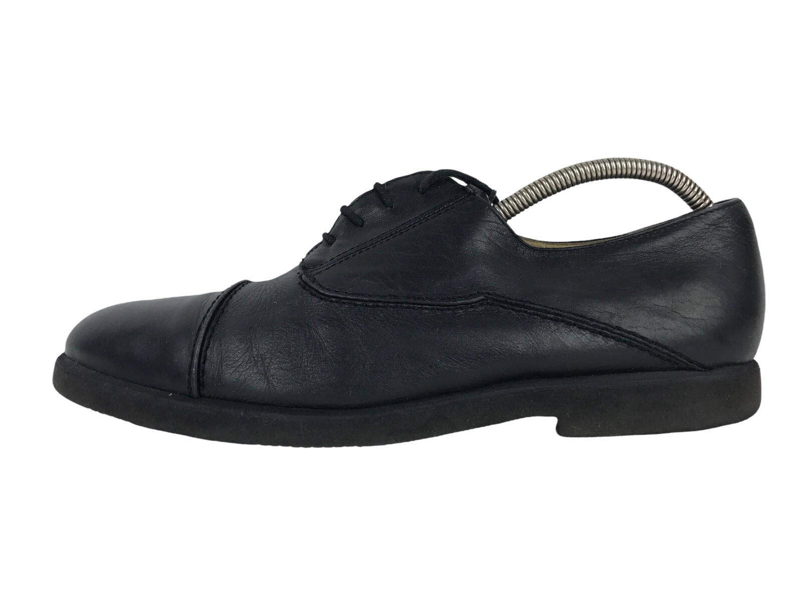 SAOLA Scarpe eleganti derby stringate Cable & Co. da uomo in pelle nera con punta tonda taglia 9