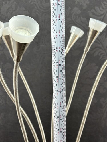 IKEA TIVED Stainless Steel LED 6 Head Gooseneck Ceiling Light Lamp Flexible - Picture 3 of 14