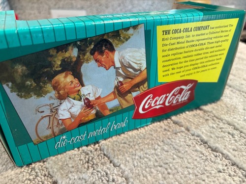 Coca-Cola Die-Cast Bank Ertl 1997 1956 Ford F600 Delivery Truck NIB - Picture 3 of 6