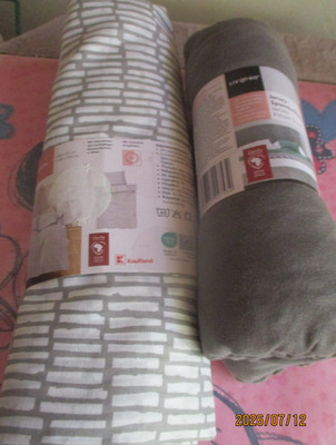 Bettwäsche 3-teilig  weiß grau 1,35x 2,00 ,80x80 cm 90-100x2,00 NEU