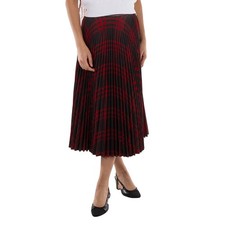 Burberry Check Pattern Pleated Skirt, Brand Size 6 US Size 4 