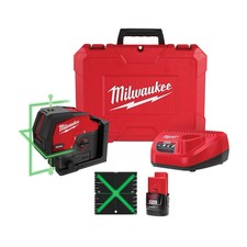 MILWAUKEE - 3622-21 - M12 GREEN CROSS LINE & PLUMB POINTS LASER KIT - BRAND NEW!