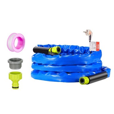 15ft Heated Water Hose for RV, Heated Drinking Water Hose with Corrugated Cover