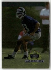 1994 PLAYOFF #319 JASON SEHORN NEW YORK GIANTS RC