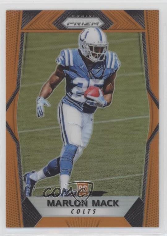 2017 Panini Prizm Rookies Orange Prizm 24/275 Marlon Mack #287 0q1p