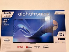 alphatronics SL-24 DW webOS Smart TV mit Triple Tuner, DVD Player für 12/24/230V