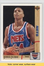 1991-92 Upper Deck Derrick Coleman #332 READ 0l2