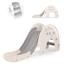 Chipolino Kinderrutsche Elefant 170 cm Rutschlänge, Basketballkorb, drei Stufen