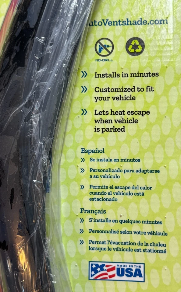 Ventilador en canal AVS 192925 para cabina de acceso Toyota Tacoma 95-04 - humo Foto 4 de 4