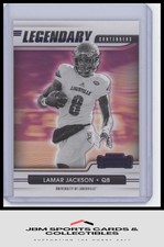 2021 Panini Contenders Draft Picks #17 Lamar Jackson Legendary Contenders Purple
