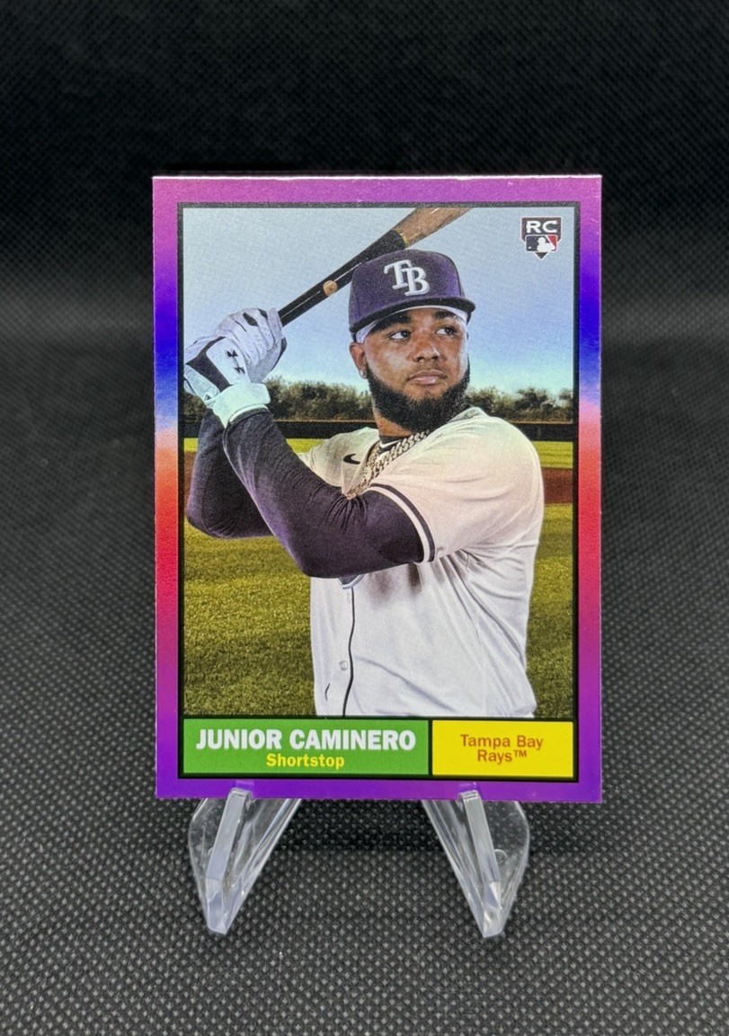 2024 Topps Archives - 1961 Topps Junior Caminero #33 Pink Foilboard (RC)