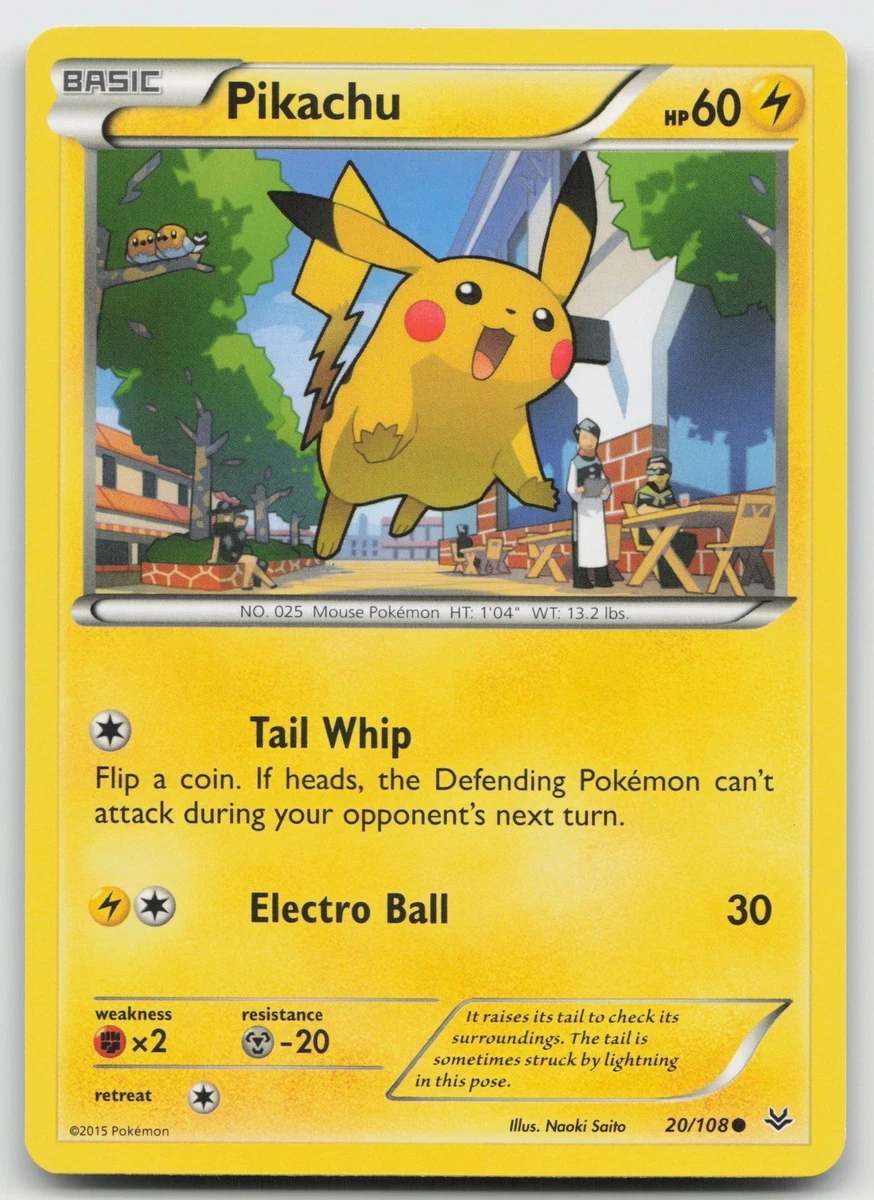 Lightning Pikachu Pokémon TCG XY Individual Collectible Card Game