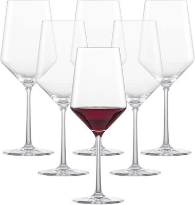 Pure Cabernet Red Wine Glass (Set of 6), Graceful Wine Glasses for Red Wine, Dis