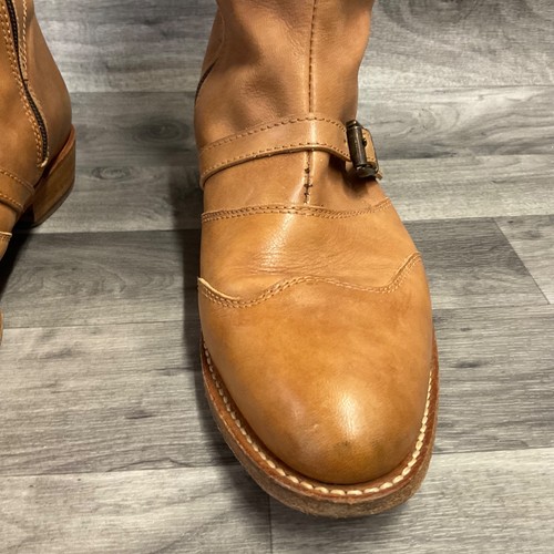 Vintage Frye Dorado Damenstiefel 3 Riemen hellbraun Dead Stock #77695 Größe 10 M - Bild 7 von 16