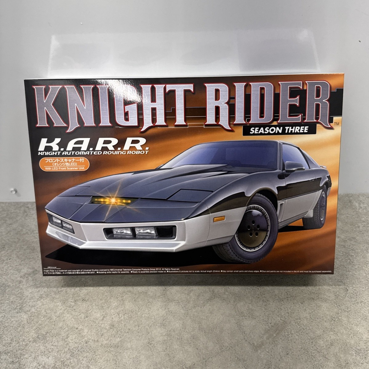 Aoshima 1/24 Knight Rider KARR Model Kit LED Scanner 004654 New