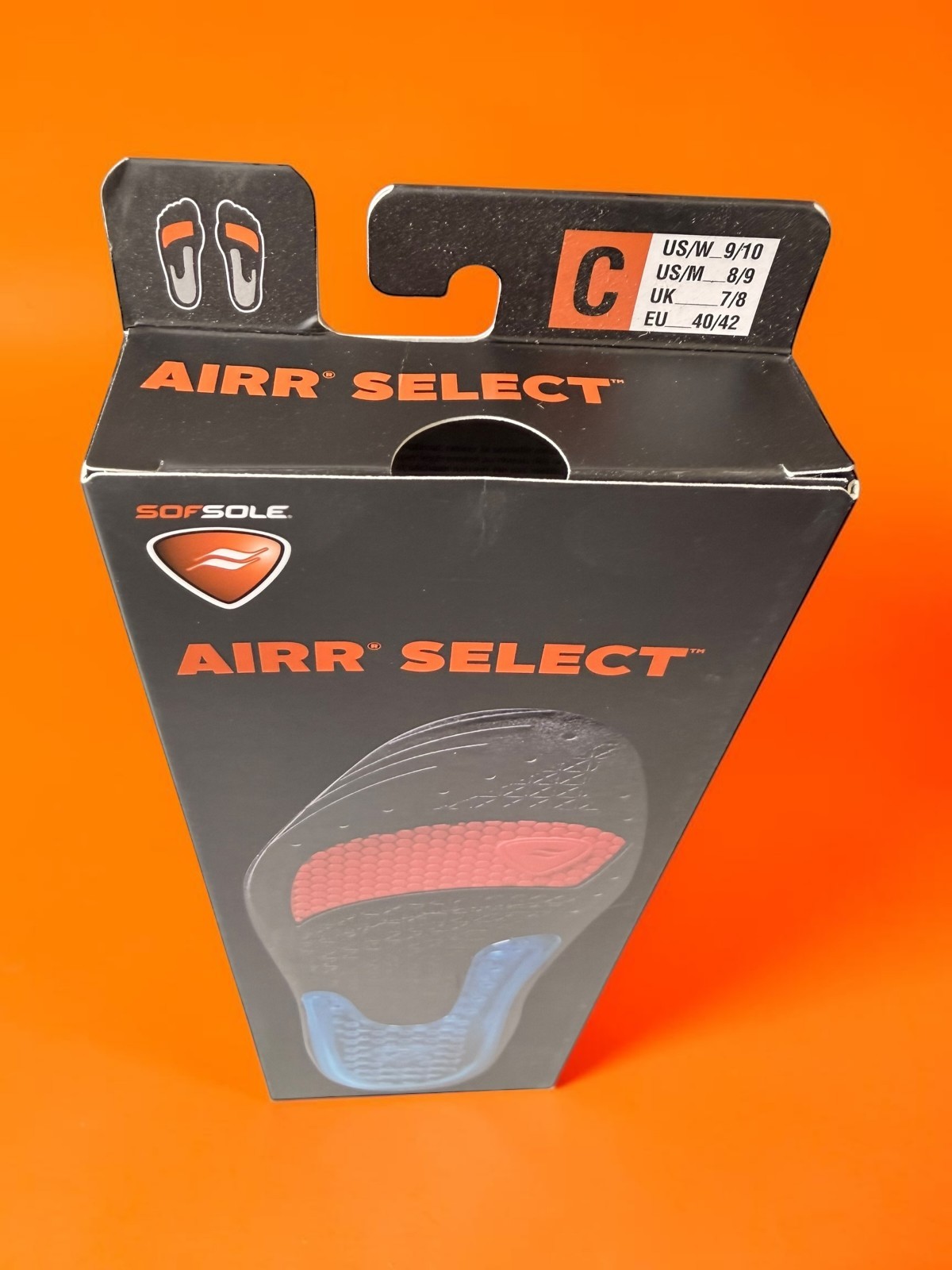SOF SOLE ARCH SUPPORT INSERT AIRR SELECT INSOLE MENS 8/9 WOM