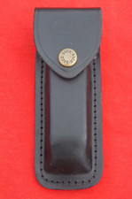 Buck 110 Black Leather Knife Sheath For Buck 110 Folding Hunter Knives NEW