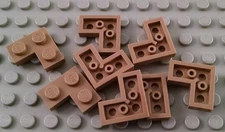 LEGO Lot of 8 Dark Tan 2x2 Corner Plate Pieces
