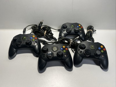 Lot 4 Microsoft OEM Genuine Original Xbox Controller S Type X08-69873 UNTESTED
