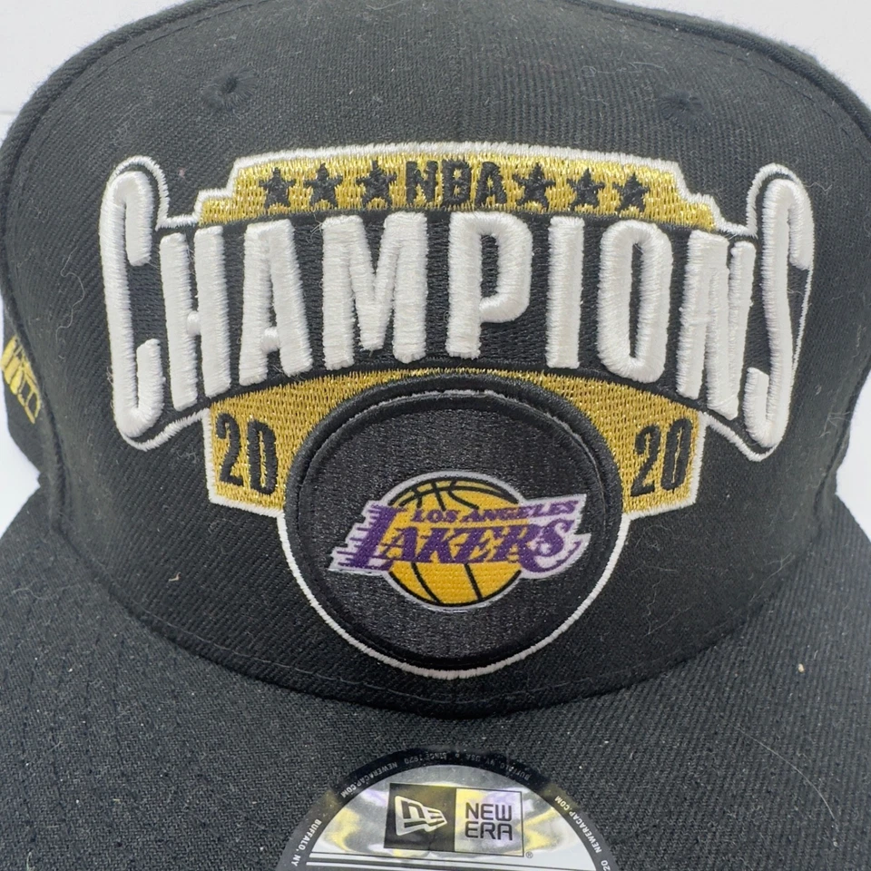 LA Lakers New Era 2020 NBA Finals Champions 9FIFTY Snapback Championship Cap Hat - Image 2 of 4