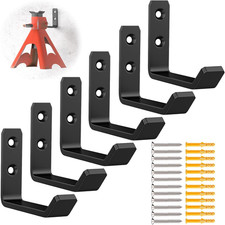 6 Pack Jack Stands Wall Mount Organizer, Car Jack Stand Wall Hooks for Hanging,