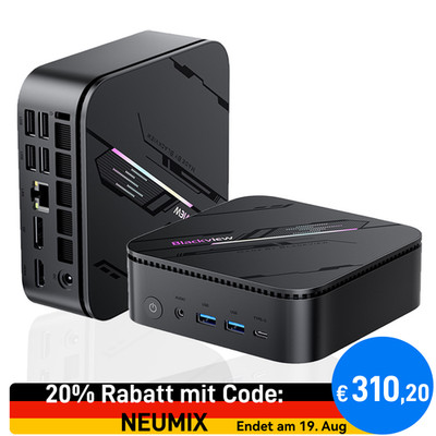 Blackview MP100 Pro MINI Computer Ryzen 5 7430U 16GB 512GB SSD Win 11PRO Mini PC