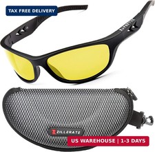 Night Vision Driving Glasses - Anti Glare HD Polarized Yellow Tinted Sunglasses
