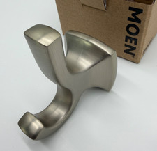 Moen YB5103BN Voss Collection Double Robe Hook - Brushed Nickel
