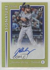 2017 Chronicles Donruss Signature Series Gold 4/25 Jonathan Lucroy Auto 0b2